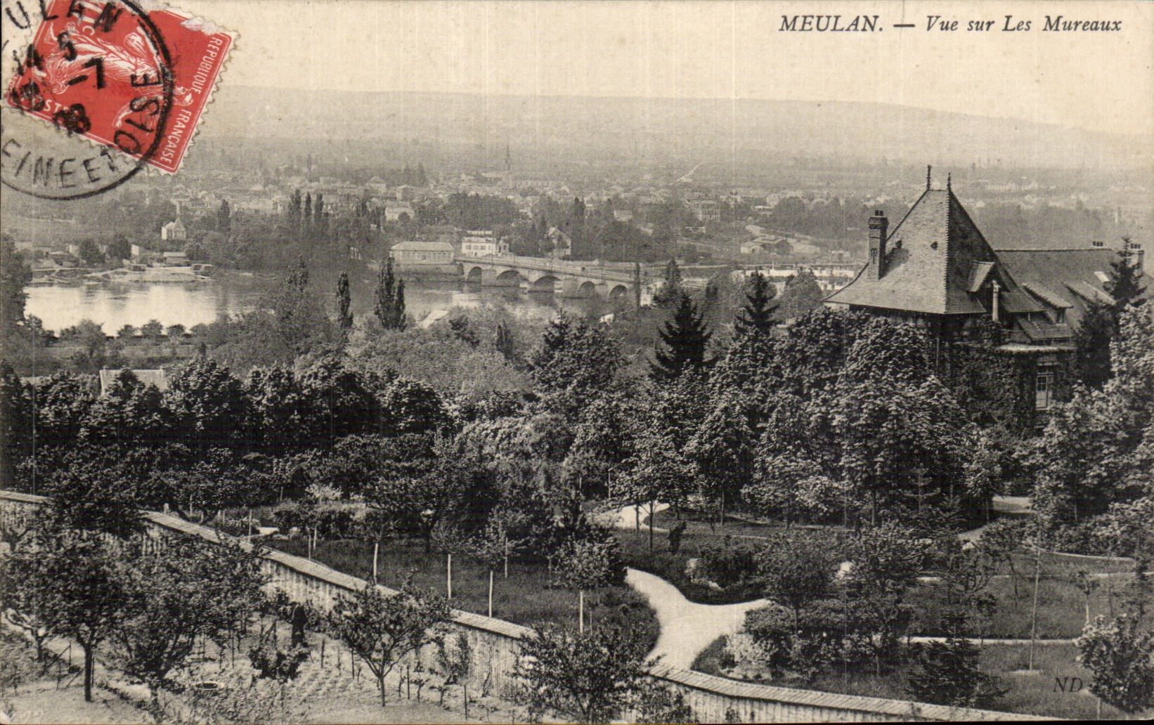 CPA Meulan Vue sur les Mureaux