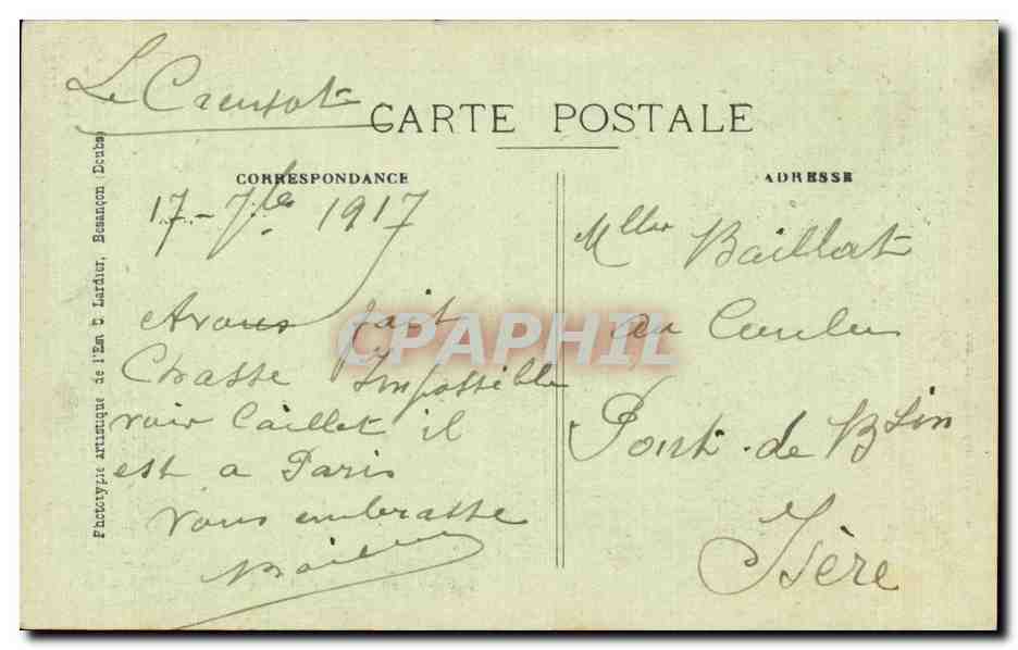 Le Creusot — Usines Schneider — Hauts-Fourneaux — Reverso