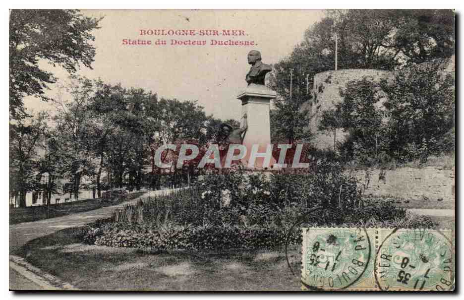Boulogne-sur-Mer — Statue du Docteur Duchesne — éditeur inconnu