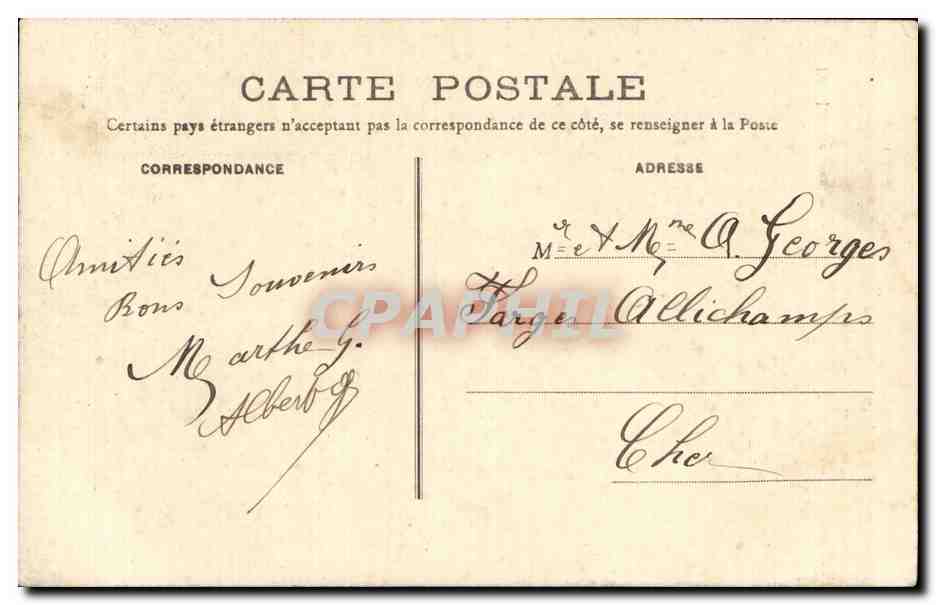 CPA Meulan Un ponceau sur l'aubette — Back