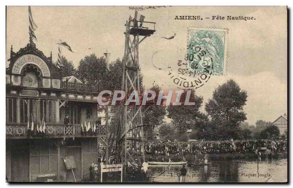 Amiens — Fête Nautique — L. Gouin, photographe, Plaques Jouglia