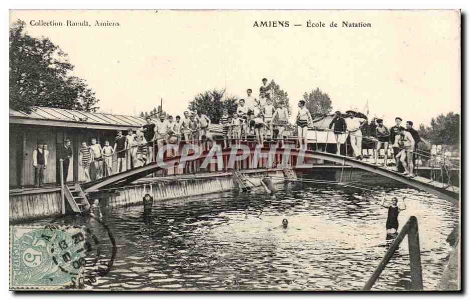 Amiens — École de Natation — Collection Racault, Amiens