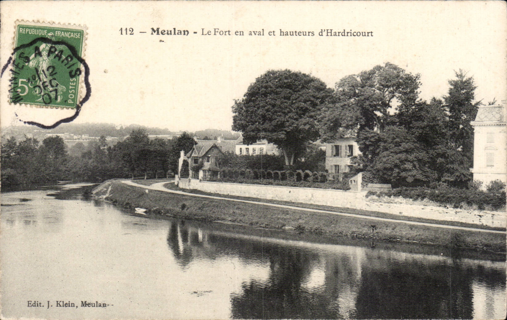 CPA Meulan Le fort en aval et hauteurs d'Hardricourt 