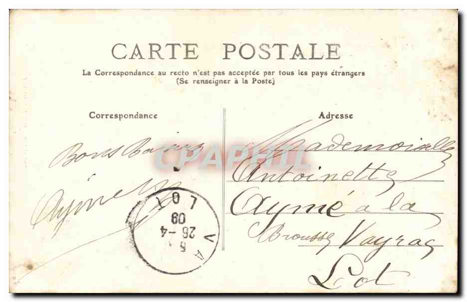 Champ de Tir de BIRET — Manœuvre avec Tir réel — Section de Réserve — Éditeur Bathon B. Dupin, Castellet — Rückseite