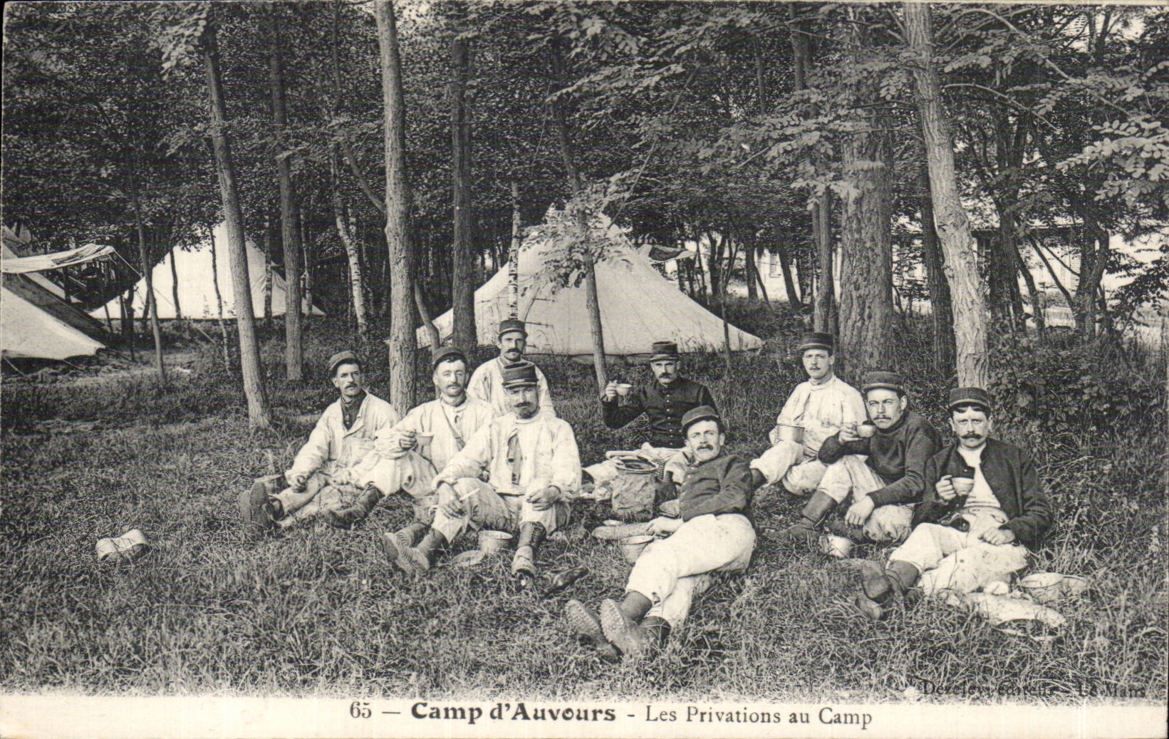 CPA Camp d'Auvours Les privations au camp Militaria 