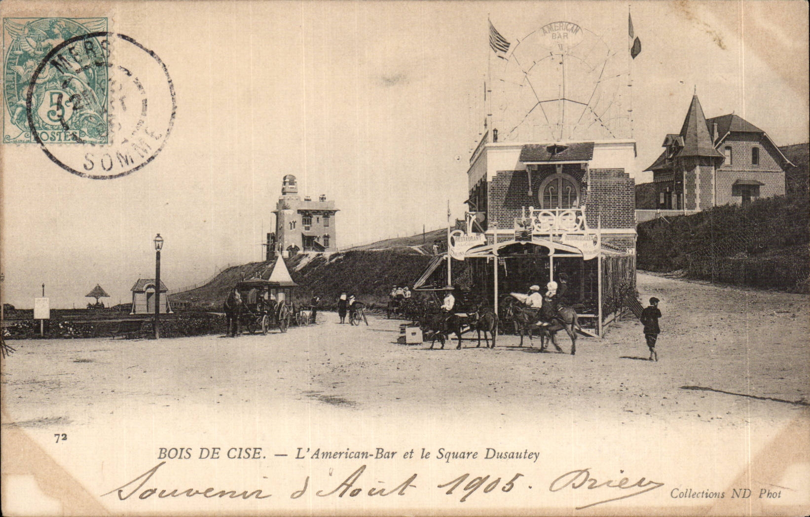 CPA Bois de Cise L'American Bar et le square Dusautey