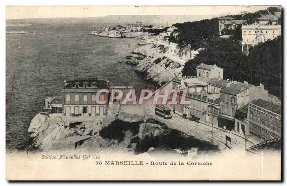 CPA Marseille Route de la corniche