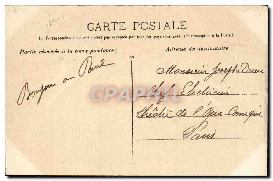CPA Marseille Vue generale prise de ND de la garde et les ascenseurs — Rückseite