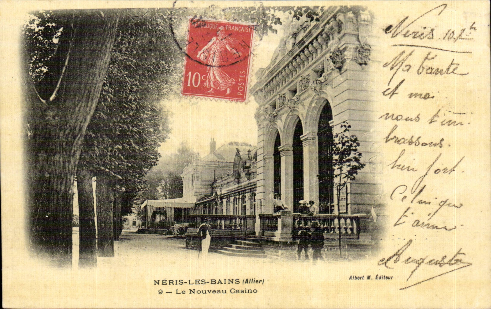 CPA Neris les Bains Le nouveau casino
