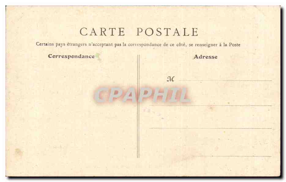 CPA Paris Grand palais des Beaux Arts — Verso