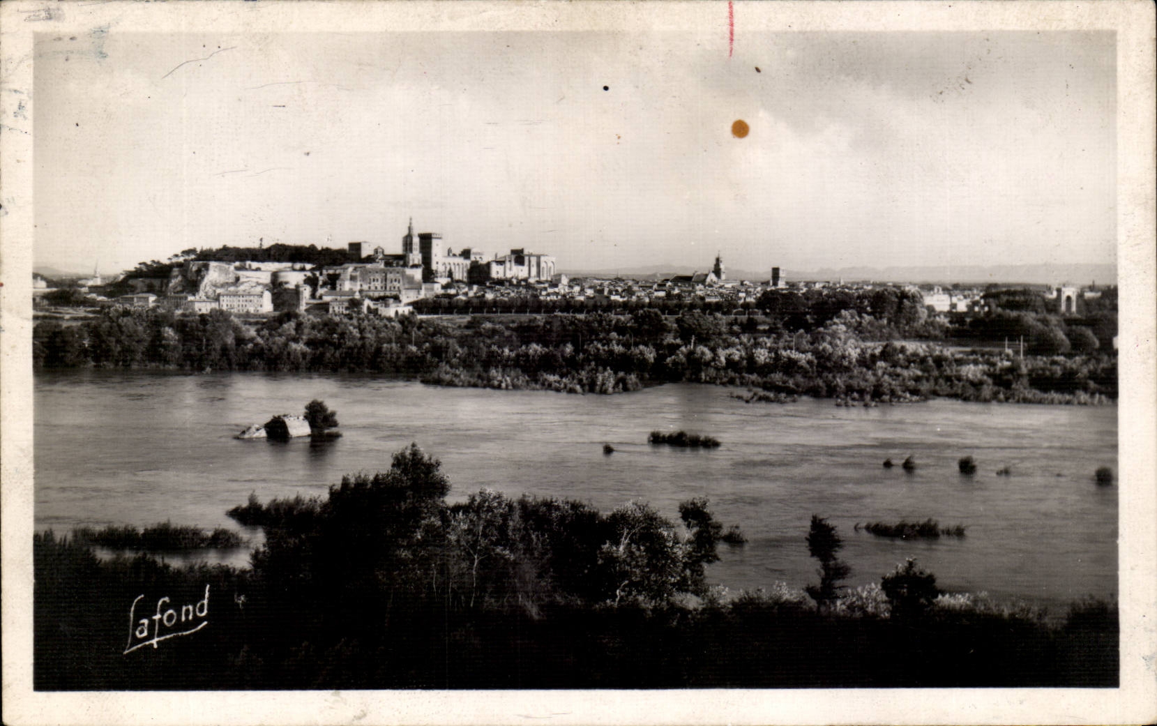 CPA Avignon Le Rhone et la vue generale