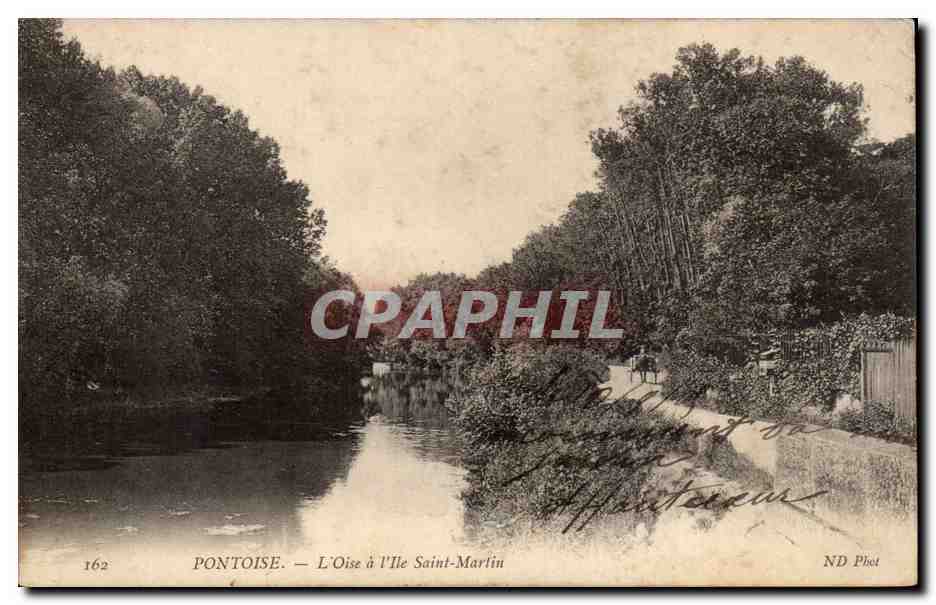 CPA Pontoise L'Oise et l'Ile Saint Martin