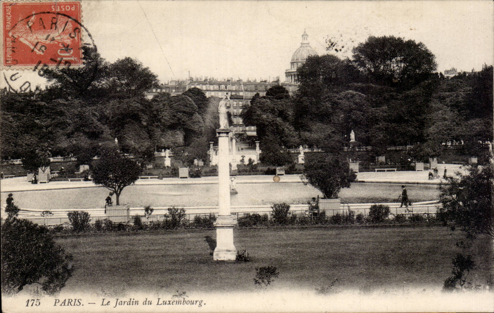 CPA Paris Le jardin du Luxembourg
