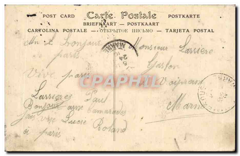 CPA Paris La rue Soufflot et le Pantheon  — Rückseite