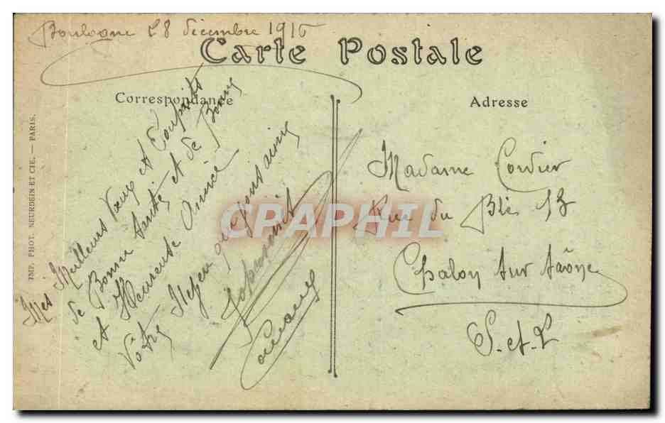 CPA Paris Le pont d'Iena et le Trocadero — Rückseite