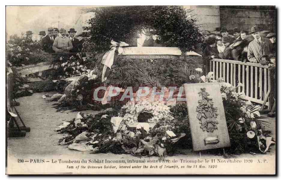 CPA Paris Tombe du soldat inconnu Arc de Triomphe 