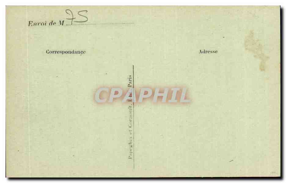 CPA Paris Tombe du soldat inconnu Arc de Triomphe  — Rückseite