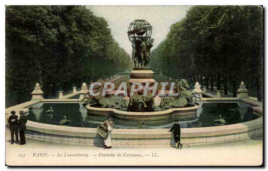 CPA Paris Le Luxembourg Fontaine de Carpeaux 