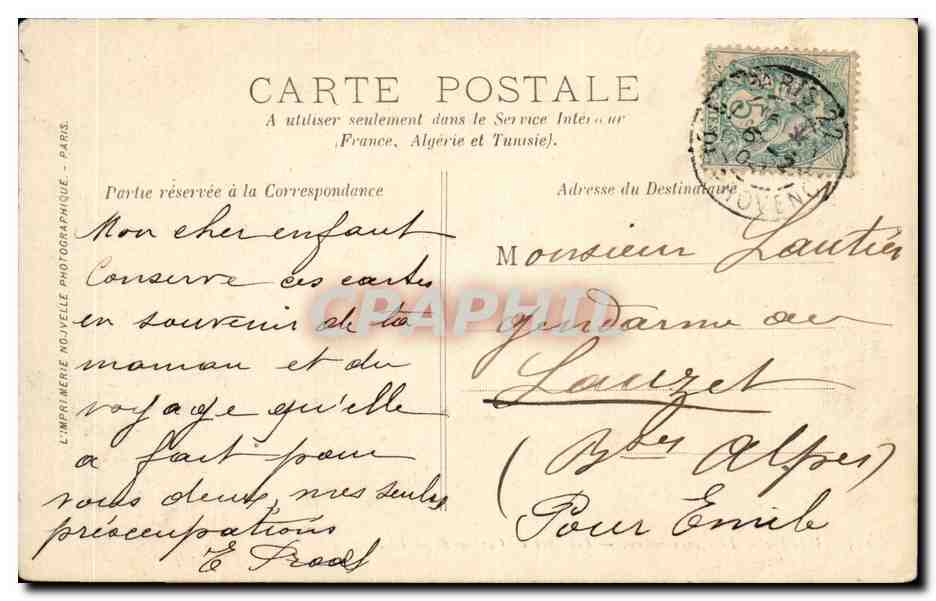 CPA Paris Le Luxembourg Fontaine de Carpeaux  — Rückseite