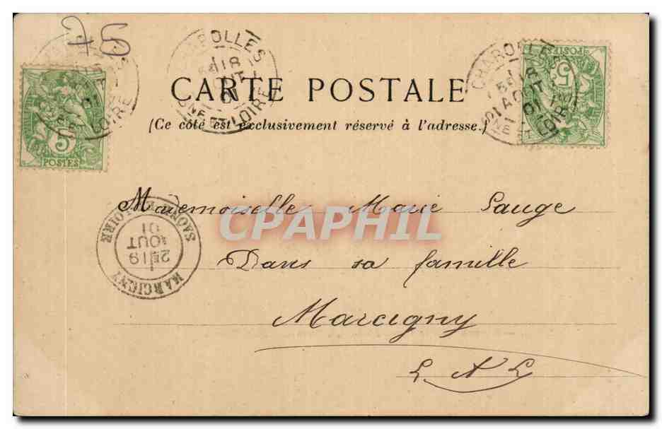 CPA Paris Caserne de la cite Place du parvis de Notre Dame — Rückseite