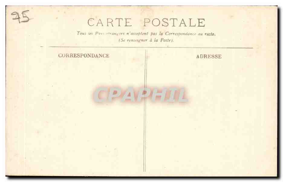 CPA Paris Le Pantheon  — Rückseite
