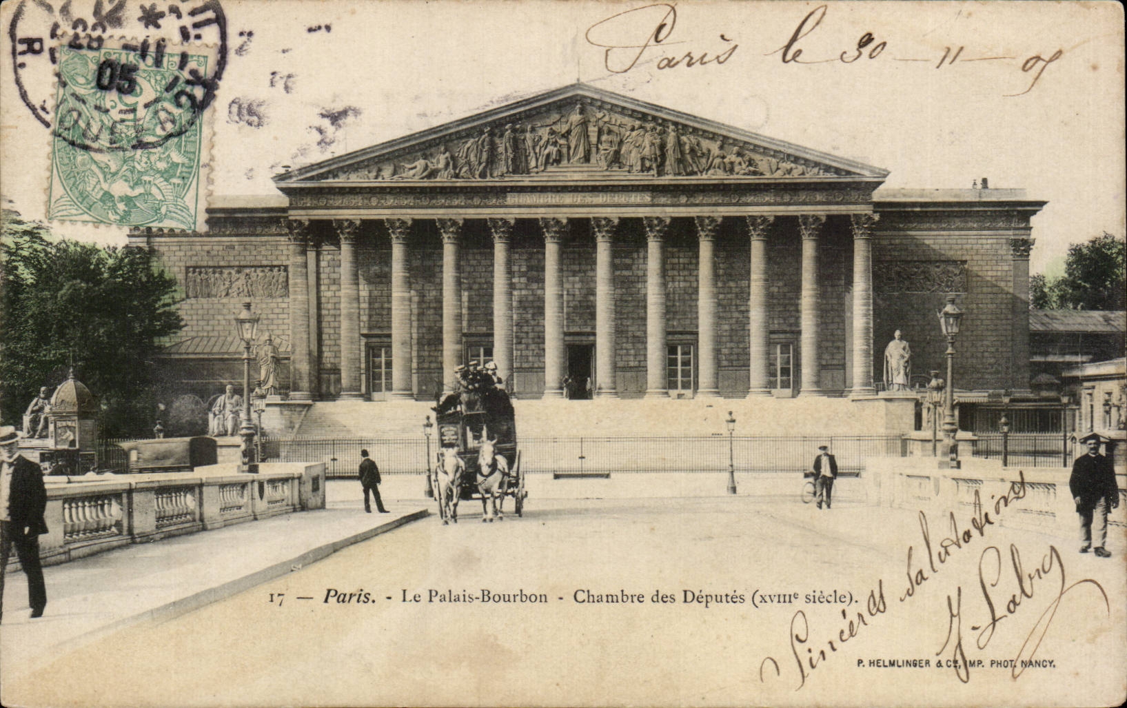 CPA Paris Le Palais Bourbon Chambre des deputes 