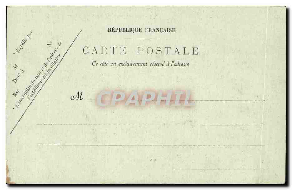 CPA Paris La place du theatre francais — Rückseite