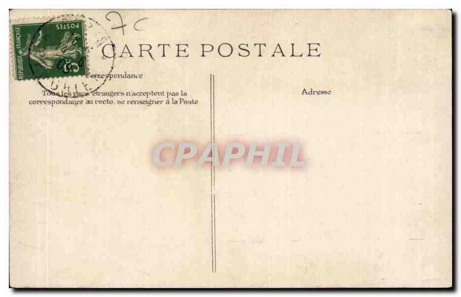 CPA Paris La Madeleine — Verso