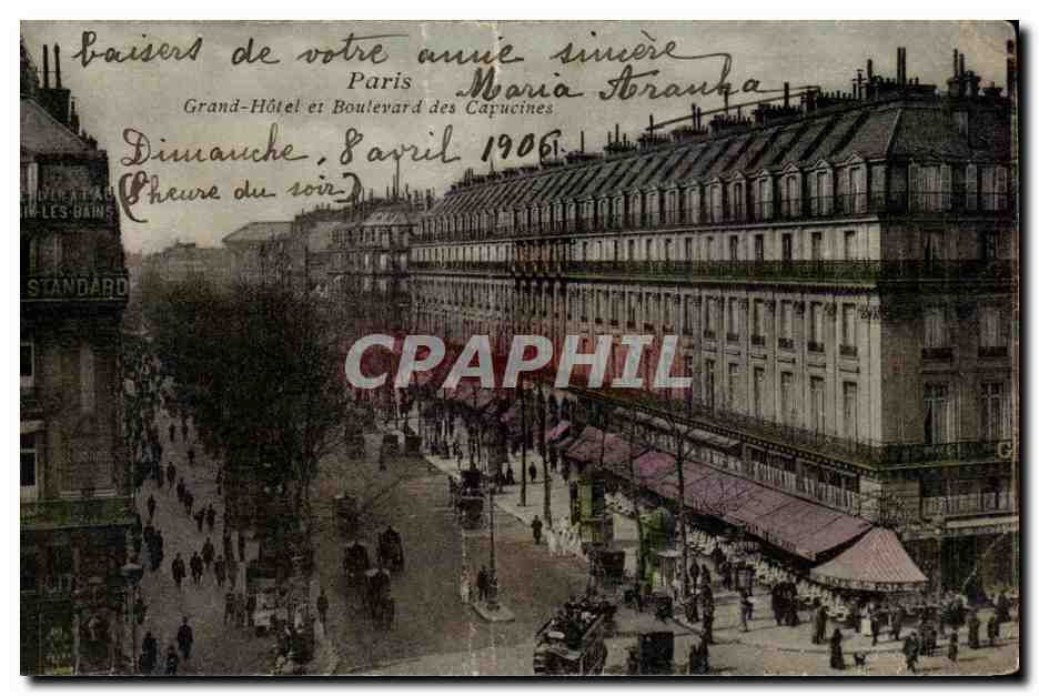 CPA Paris Grand hotel et boulevard des Capucines