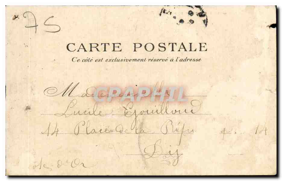 CPA Paris La Faculte de Droit — Rückseite