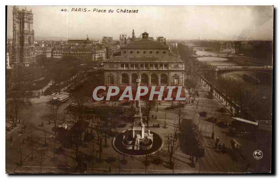CPA Paris Place du Chatelet