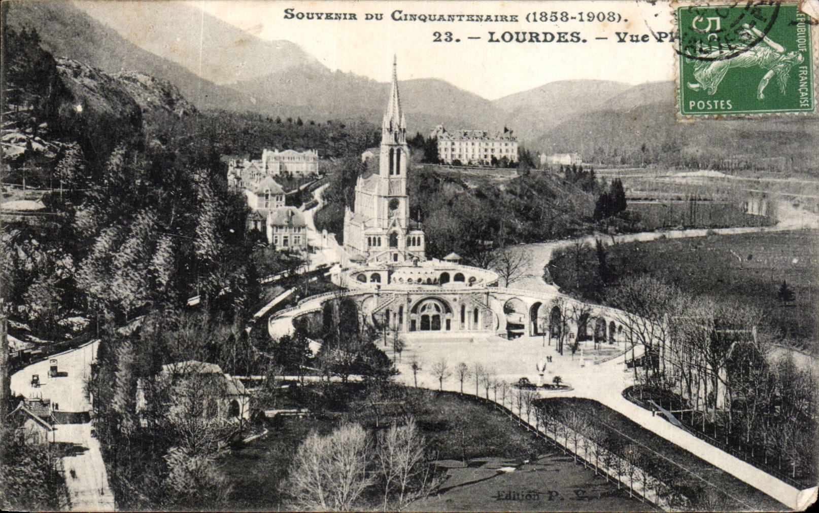 CPA Lourdes Vue generale