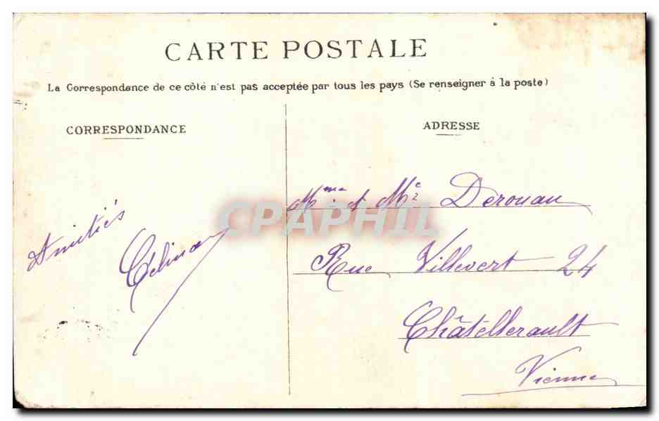 CPA Lourdes Vue generale — Verso