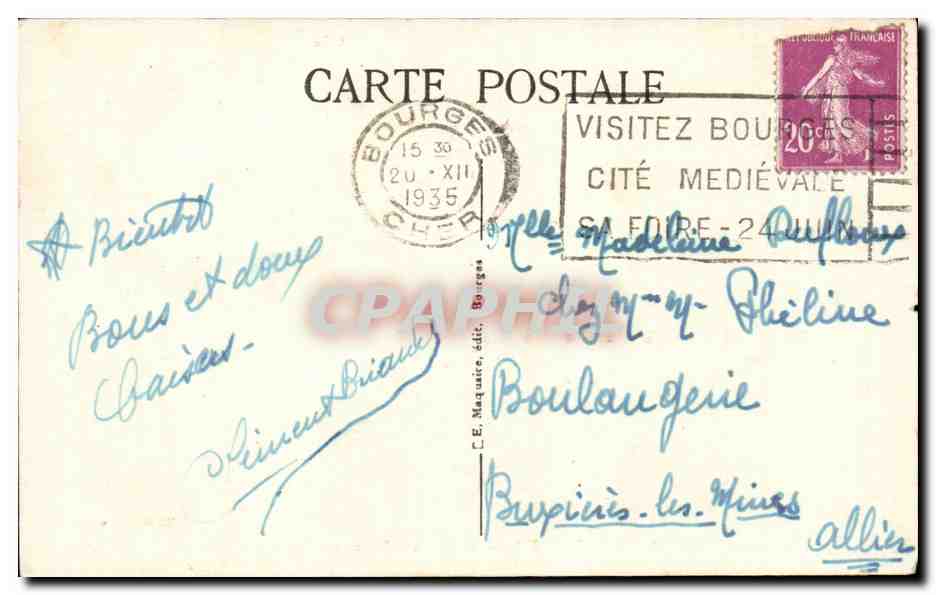Bourges — Hôpital Militaire - Salle des Blessés — Édition Sauvage n°646 — Reverso