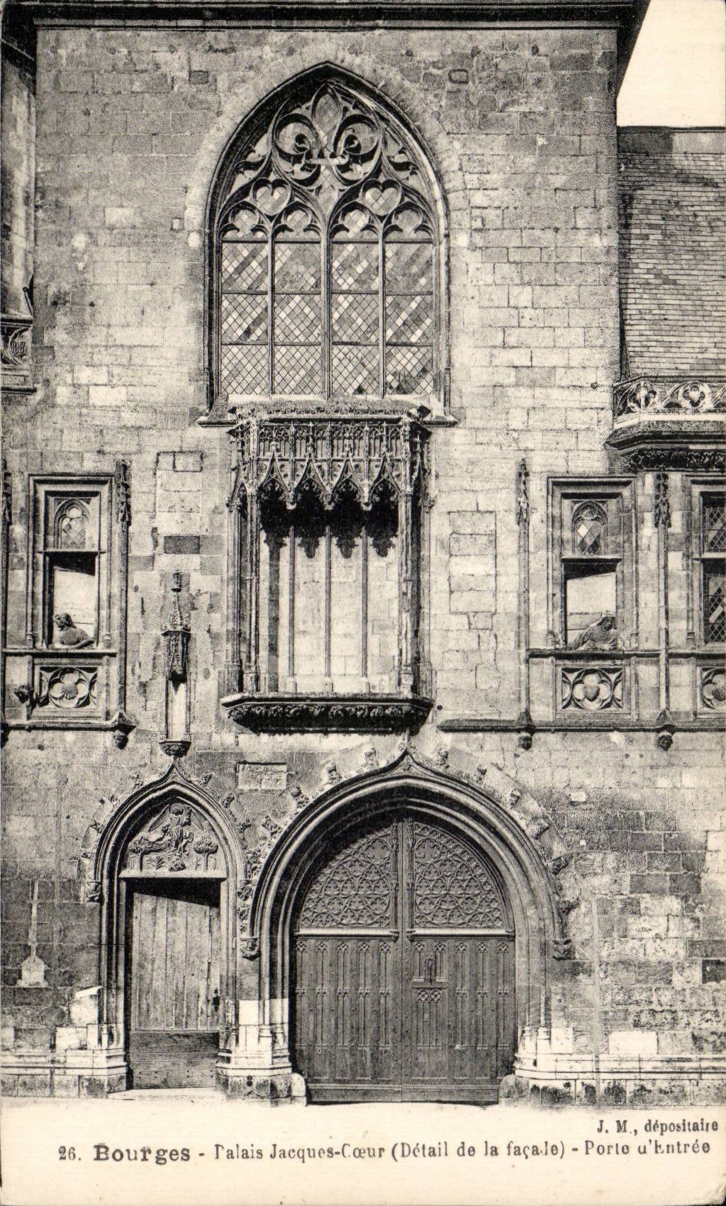 CPA Bourges Palais Jacques Coeur Porte d'entree