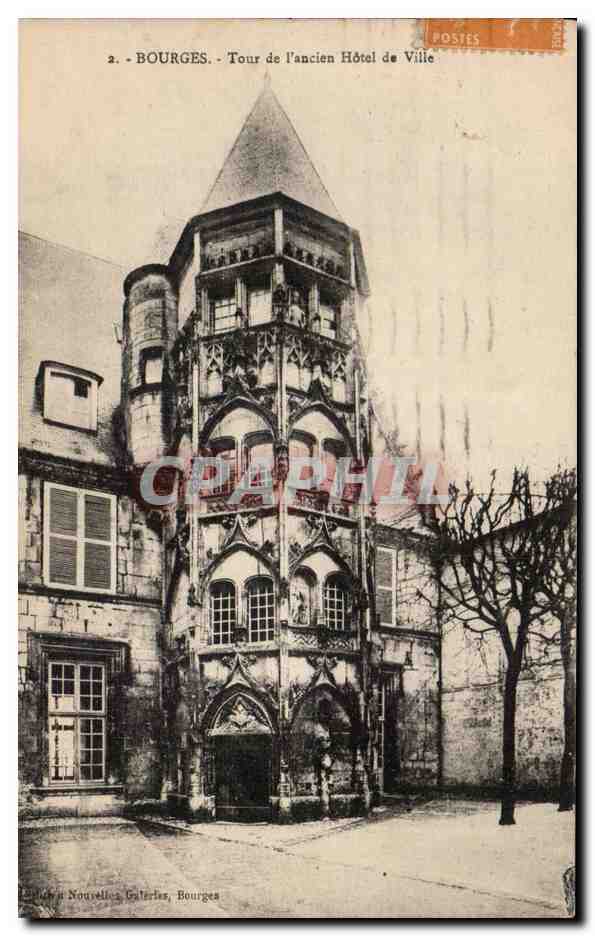 CPA Bourges Tour de l'ancien hotel de ville