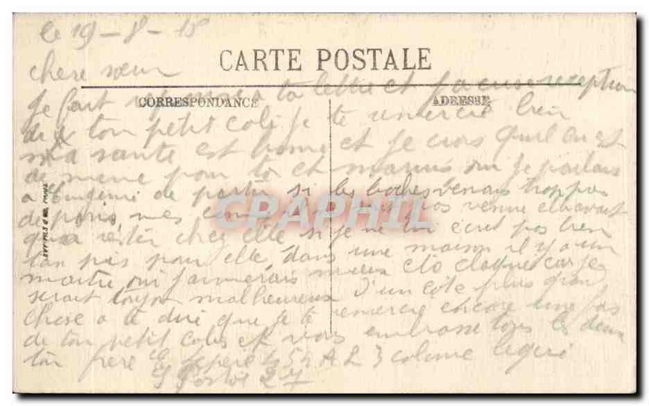 Bourges — Tympans du Porche Central — Le Jugement Dernier — LL. — N° 19 — Verso