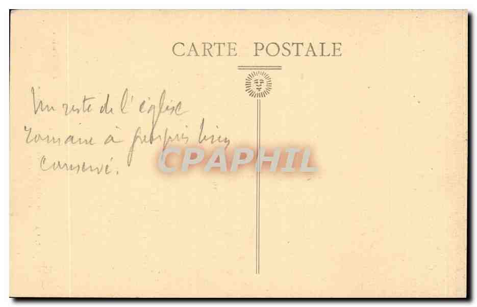 CPA Bourges CAthedrale Porche sud Portal romain  — Verso