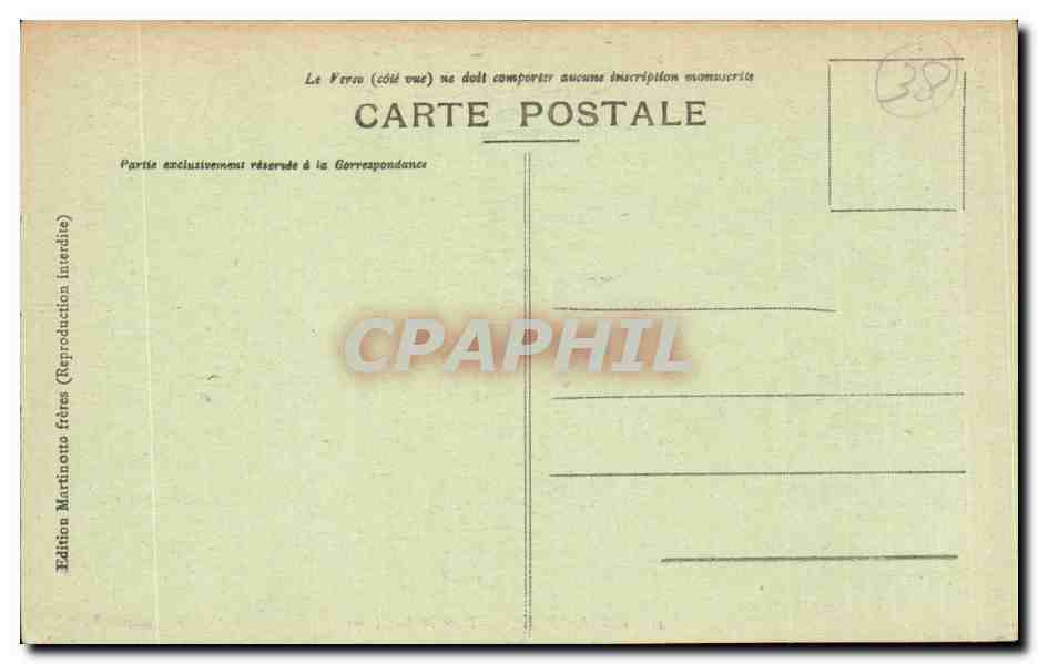 Grenoble - L'Isère et les Alpes — Edition Martinotto frères — Verso