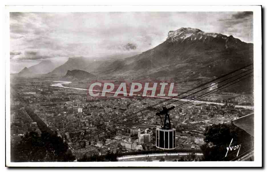 CPA Grenoble Le Teleferique de la Bastille et la vallee du Drac