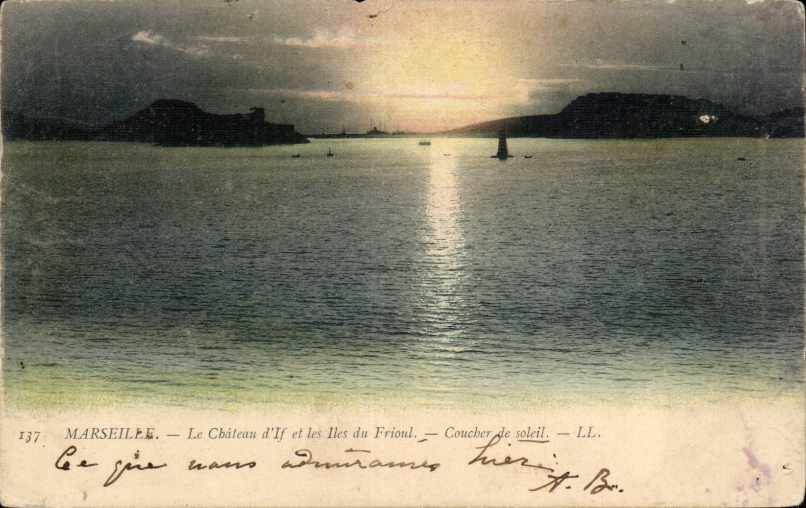 Marseille — Schloss If und die Îles du Frioul — Sonnenuntergang — LL. N° 137