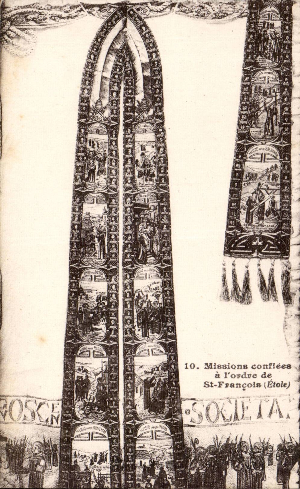CPA Missions conifees a l'ordre de St Francois ETole