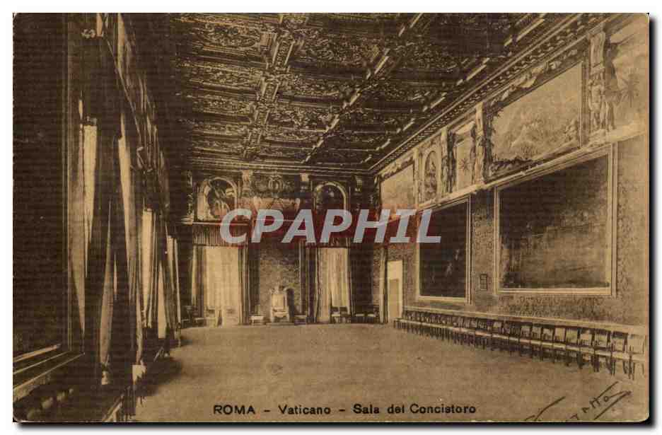 CPA Italie Italia Roma Vaticano Sala del Concistoro