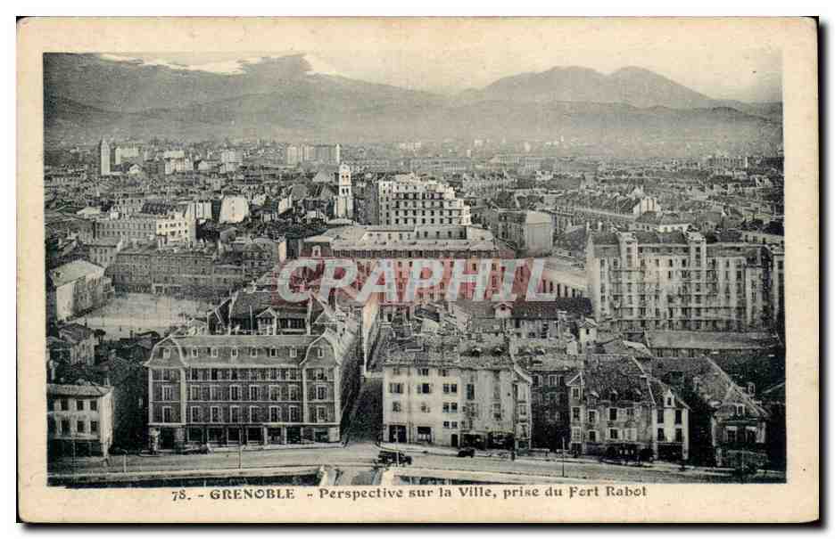 Grenoble - Perspective sur la Ville, prise du Fort Rabel