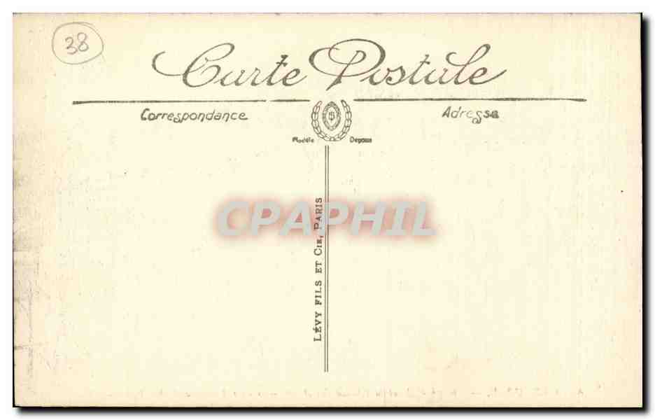 Grenoble — Vue générale et la Chaîne des Alpes — LL. — Lévy Fils et Cie, Paris — Verso