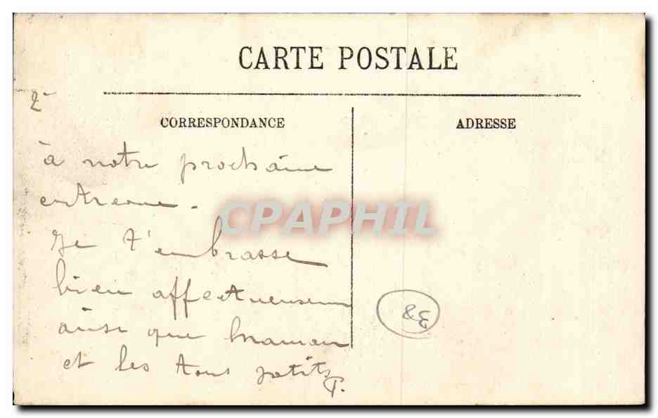 CPA Grenoble Les casernes de cavalerie Vallees du Rhone et le Mont Pilat — Verso