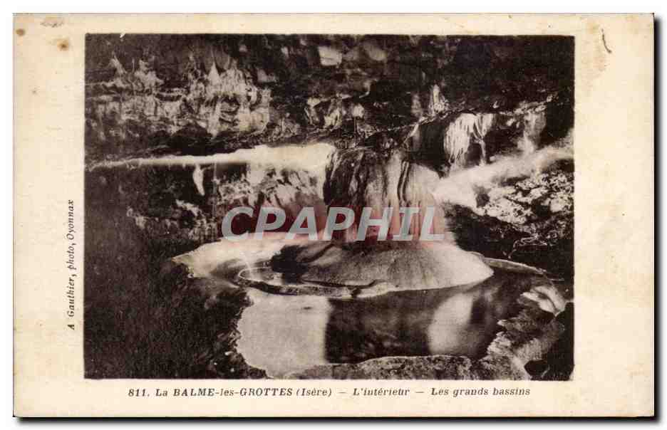 La Balme-les-Grottes (Isère) — L'intérieur — Les grands bassins — A. Gauthier, photo, Oyonnax, n°811