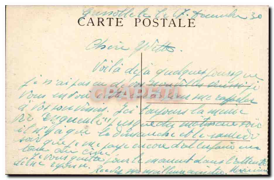 Environ de GRENOBLE — L’Isère à l’Île d’Amour — CI. A. V. — n° 0156 — Verso