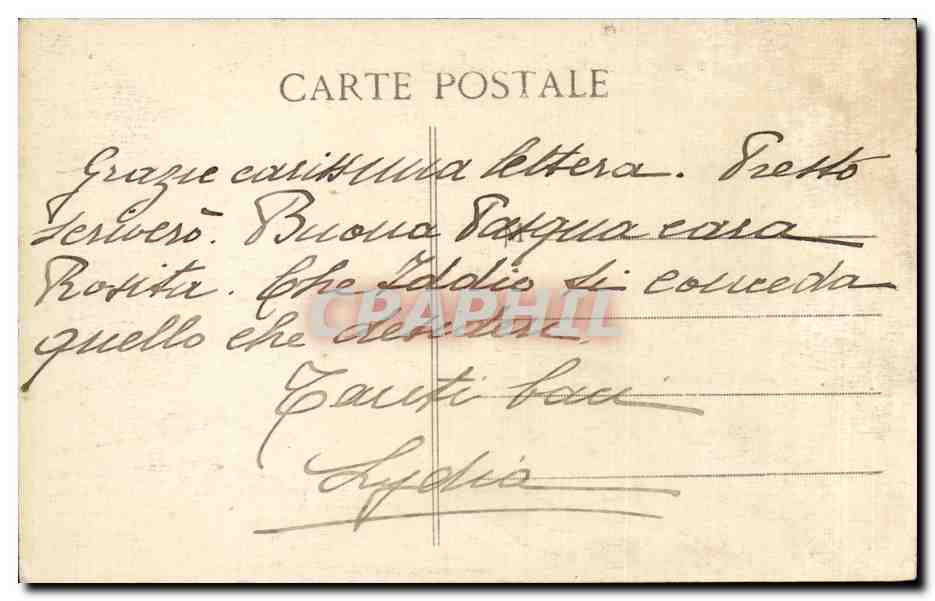 CPA Grenoble et la chaine des Alpes Effet de nuit — Verso