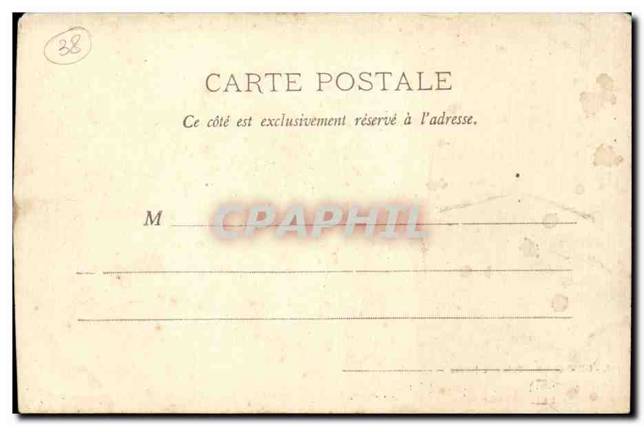 CPA Grenoble Palais de justice — Verso